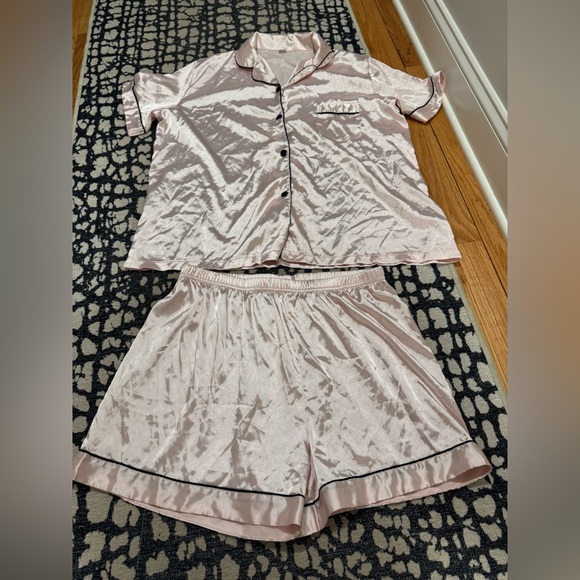 Silky Pink Pajama Set - Picture 3 of 7